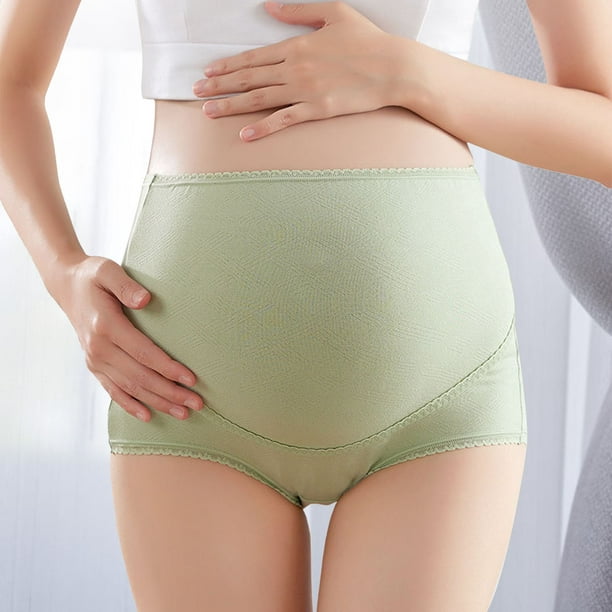 Neinkie Women's Maternity High Waist Underwear Pregnancy Seamless