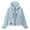 Light Blue, variant on Women's Lightweight Jacket Coat Full- Zip Loose Hooded Jacket Hiking Climbing Outdoor Sportwear with Pockets