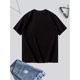 thumbnail image 4 of Women's Easter Bunny Graphic T-Shirt - Casual Gray Short Sleeve Tee with "Happy Easter" Lettering, Breathable Blend, Soft and Lightweight, Perfect for Spring Fashion, Spring Fashion Top|Trendy Casual, 4 of 6
