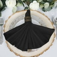 thumbnail image 2 of Efavormart Pack of 5 Premium Black 20" x 20" Washable Cotton Napkins Great for Wedding Party Restaurant Dinner Parties, 2 of 7
