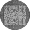 thumbnail image 1 of Ahgly Company Indoor Round Oriental Gray Industrial Area Rugs, 7' Round, 1 of 4