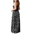 thumbnail image 6 of Aiyino Women's Sleeveless/Long Sleeve Plain Maxi Dresses Casual Long Dresses with Pockets, 6 of 6