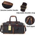 FR Fashion Co. 21" Canvas Duffle Bag with Shoe Compartment
