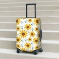 thumbnail image 6 of Susaid Sunflowers Print Elastic Washable Suitcase Cover with Hidden Zipper, Fits 18-32 Inch Luggage for Protection During Travel-Medium, 6 of 7