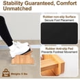 thumbnail image 4 of StrongTek Rocking Foot Rest Under Desk, Ergonomic Foot Stool with Three Adjustable Positions, Non-Slip Foot Step for Comfort & Stability, Enhance Work Posture & Circulation, Perfect for Office, Home, 4 of 6