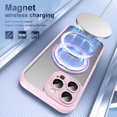 thumbnail image 3 of Dteck Magnetic Case for iPhone 16 Pro,Shockproof Matte PC+TPU Case Compatible with MagSafe – 360° Rotatable Kickstand Back Cover Built-in with Smart Buttons for iPhone 16 Pro,Pink, 3 of 9