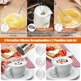 thumbnail image 4 of Dallfoll - Espumador de leche de mano, recargable por USB, mini máquina de espuma eléctrica para café Lattes, 3 velocidades, espumador de leche mezcladora de bebidas con 3 batidores para café a prueba, 4 of 5