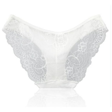 Women Ladies Lace Underwear Seamless Panties Sexy Knickers Ladies Comfort Cotton Briefs Triangle (Best Pull In Underwear)