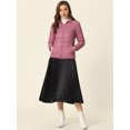 thumbnail image 2 of Chaqueta Liviana Corta Gruesa Plegable Con Capucha Para Mujer Rosa S, 2 of 6