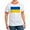 Red/White, variant on CafePress - Flag Of Ukraine T Shirt - 100% Cotton Ringed T-Shirt
