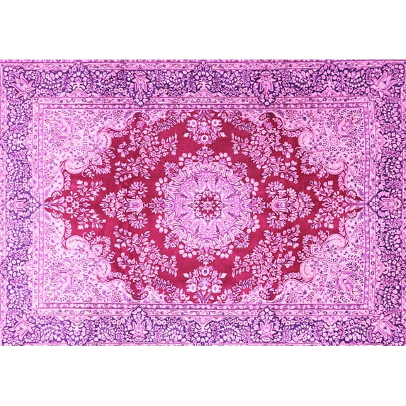 Ahgly Company Indoor Rectangle Persian Pink Traditional Area Rugs, 2' x 4'