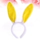 thumbnail image 2 of Diademas con orejas de conejo de peluche Diadema de conejo Diademas con orejas de conejo (blancas y amarillas), 2 of 7