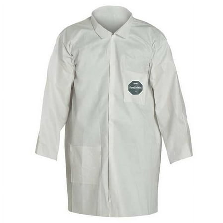 Dupont Lab Coat,4XL,White,ProShield(R),PK30 NG212SWH4X003000