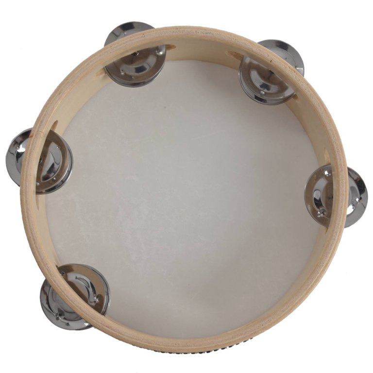 7” Belenou - EMOSYON TAMBOURINE A 2X 7 Inch Musical Tambourine Tamborine Drum Round Percussion