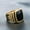 Gold, variant on Men Stainless Steel Nordic Viking Seal Stone Men Ring Gothic Signet Rings Biker-Gold-8