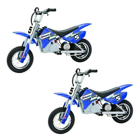 Razor MX350 Dirt Rocket Electric Toy Motocross Motorcycle Bike, Blue (2 (Best 2 Stroke Dirt Bike For Beginner)
