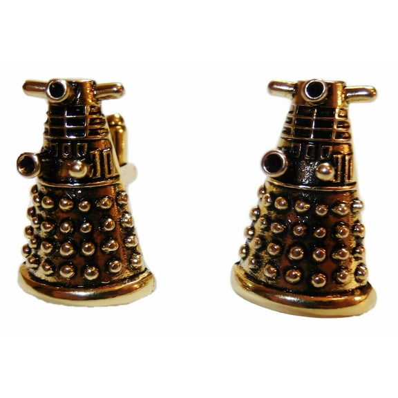 Doctor Who Dalek Antique Bronze Finish Cufflinks