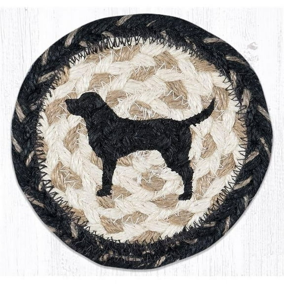 Capitol Importing 31-IC9-093BLS 5 x 5 in. IC-9-93 Black Lab Silhouette Printed Coaster