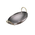 thumbnail image 1 of Wok en Acier Inoxydable Marmite Poêle Ustensiles de Cuisine pour Randonnée Shabu Extérieur 8 Pouces, 1 of 9