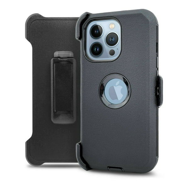 for Apple iPhone 13 PRO 6.1" Phone Case Dual Layer Full-Body Rugged Clear Back Case Drop Resistant Shockproof Case with Built In Screen Protector