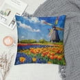 thumbnail image 2 of SHERONV Flowers Graphic Decorative Pillow Cover for Home Couch Living Room Sofa, Spring Theme Square Design, 1PC 20x20in, 2 of 5