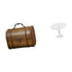 thumbnail image 5 of Estuche organizador de joyas,Organizador de joyas de madera para mujeres,hombres y niñas,Caja de almacenamiento decorativa con tapa abatible para guardar objetos pequeños.,Escritorio redondo, 5 of 7
