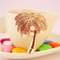 thumbnail image 6 of LABSERRON 1Pcs Creative Palm Leaf Keychain Zinc Alloy Rhinestone for Women Family Friends New Year present, 6 of 8