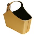 thumbnail image 3 of Wald Imports  Gold Faux Leather Decorative Storage Organizer Basket, 3 of 4