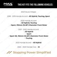 thumbnail image 2 of MAX Advanced Brakes - Front Brake Kit For 2018-2023 Honda Accord| Carbon Ceramic Brake Pad and Rotor Kit| Daily Driving OE Replacement Brake Rotors, 2 of 9