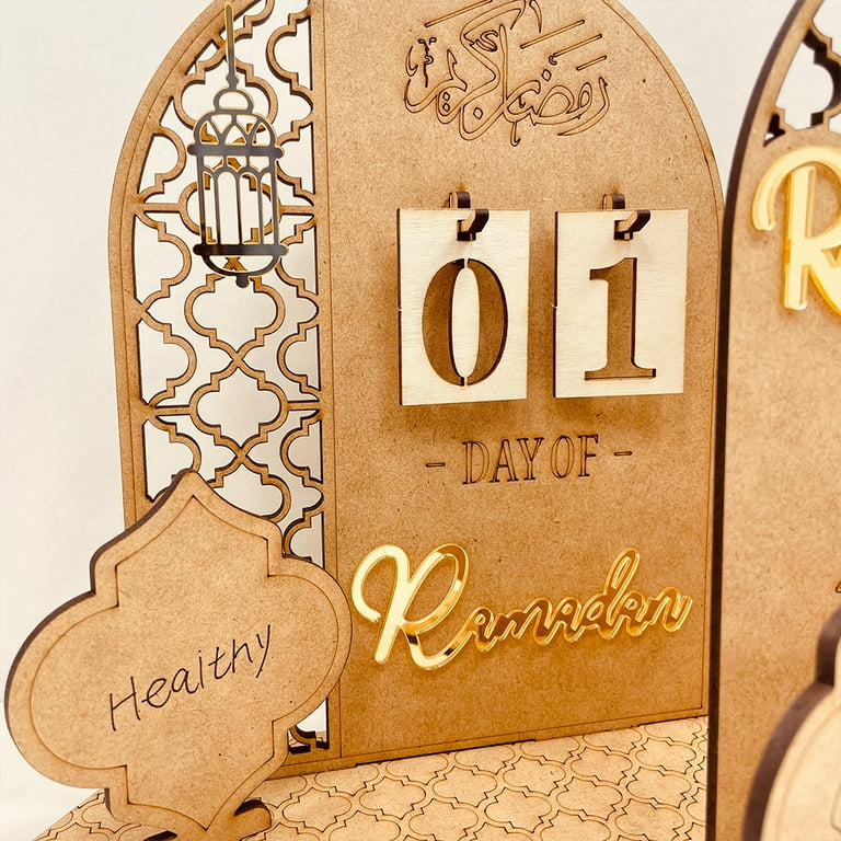 Ramadan Calendar, Ramadan Wooden Calender, Ramadan Decoration