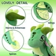 thumbnail image 2 of Fedpow Wings of Fire Dragon Wings Dragon Plush Toys Stuffed Animal Plushies Cute Dragon Figure Merch Present  (Green), 2 of 12