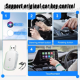 thumbnail image 4 of Wireless CarPlay Android Auto Adapter, Easy to Upgrade Wired CarPlay to Wireless, Plug and Play Mini Carplay Adapter,1 x Wireless CarPlay Android Auto Adapter,White, 4 of 5