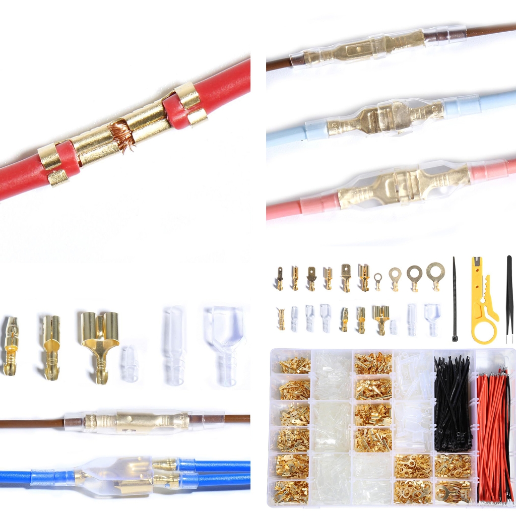 lanema 1450pcs Spade Connector set Wire Spade Terminals set for Secure Wire Joining