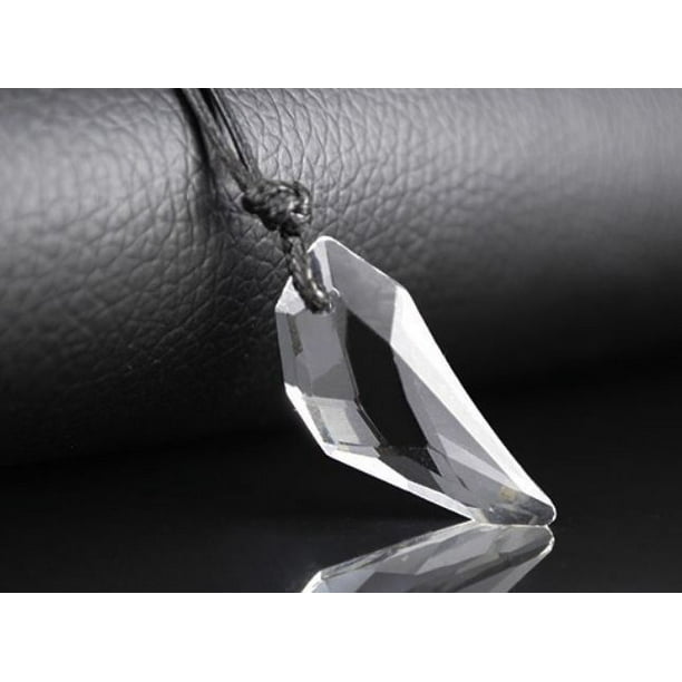 Collar con colgante de la suerte personalizado para hombre, accesorio para pareja, largo ajustable y sencillo con cristales de estrella y púas dominantes