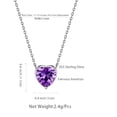 thumbnail image 2 of Beautlace 925 Sterling Silver Birthstone Necklace,Round Pendant CZ Birth Stone Jewelry for Women, 2 of 9