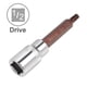thumbnail image 3 of Uxcell 3.94'' Longitud 1/2-Pulgada Conducción T55 Torx Bit Sockets Acero S2 Marrón 2 Pcs T40 x 1/2, 3 of 4