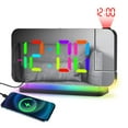 thumbnail image 2 of Giunmcul Festival Gift RGB Dazzling LED Electronic Clock, Color Changing Night Light, Light, Home Desktop Projection Alarm Clock, 2 of 5