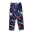 thumbnail image 6 of Fotbe Red White Blue Fireworks 1 Women's Pajama Pants,Sleepwear Pants,Pj Bottoms Drawstring And Pockets-Large, 6 of 7