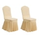 thumbnail image 1 of Juego de 2 fundas para sillas de comedor,Funda para silla de comedor con falda,Protector de fundas de asiento lavables para decoración del hogar/fiesta, 1 of 5