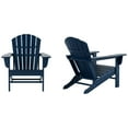 thumbnail image 3 of Polytrends  Altura  Outdoor Eco-Friendly All Weather Poly Patio Adirondack Chair (Set of 2) Navy Blue, 3 of 5