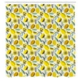 thumbnail image 2 of Ambesonne Lemon Shower Curtain, Simplified Citrus Ornament, 69"Wx70"L, Earth Yellow Pale Green, 2 of 4