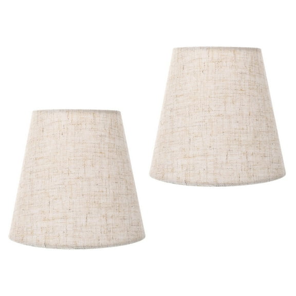 TAILTOSS Floor Lamp Shade Cloth Craft Lamp Cover Beige 2Set