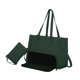 thumbnail image 2 of Bolsa de para mujer bolso de computadora acolchado para viajes de oficina de collage casual Verde, 2 of 8