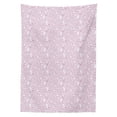 thumbnail image 2 of Snakeskin Print Tablecloth, Continuous Girly Adaptation of Fashion Animal Print, Rectangle Satin Table Cover Accent for Dining Room and Kitchen, 52" X 70", Lilac Dark Magenta, by Ambesonne, 2 of 2