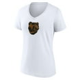 thumbnail image 2 of Women's White Boston Bruins Primary Logo V-Neck T-Shirt, 2 of 3