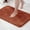 Brown, variant on Uiz Merueh Bathroom Rug Non Slip Bath Mat for Bathroom Water Absorbent Soft Microfiber Shaggy Bathroom Mat Machine Washable Bath Rug for Bathroom Thick Plush Rugs for Shower - Red