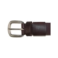 thumbnail image 3 of Size 64 Mens Big & Tall Leather Bridle Belt with Hidden Elastic, Black, 3 of 4
