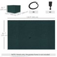 thumbnail image 2 of 4-Panel 10x10 Gazebo Privacy Curtains, Slate Grey Polyester Sidewall Replacement, Weather Protection for Backyard Patio, Includes C-Rings and Hooks for Metal Gazebo Frames, 2 of 7