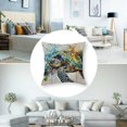 thumbnail image 3 of Ocean Throw Pillow Covers Beach Animal Sea Turtle Seahorse Octopus Jellyfish Pillow Covers for Couch Sofa Bed Home Decor Square Coastal Pillowcase Outdoor Patio Furniture Cushion Cases, 3 of 7