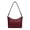 Burgundy Crocodile Print, variant on Vintage Owl Striped Pattern PU Leather Hobo Purse Tote Bag for Women, Shoulder Handbag with Large Capacity Shoulder Bag for Travel